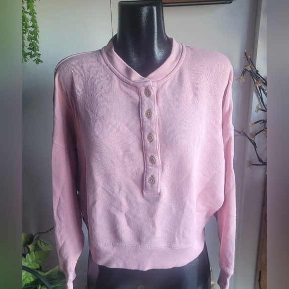 American Eagle Pink Cropped Sweater S - Picture 1 of 6